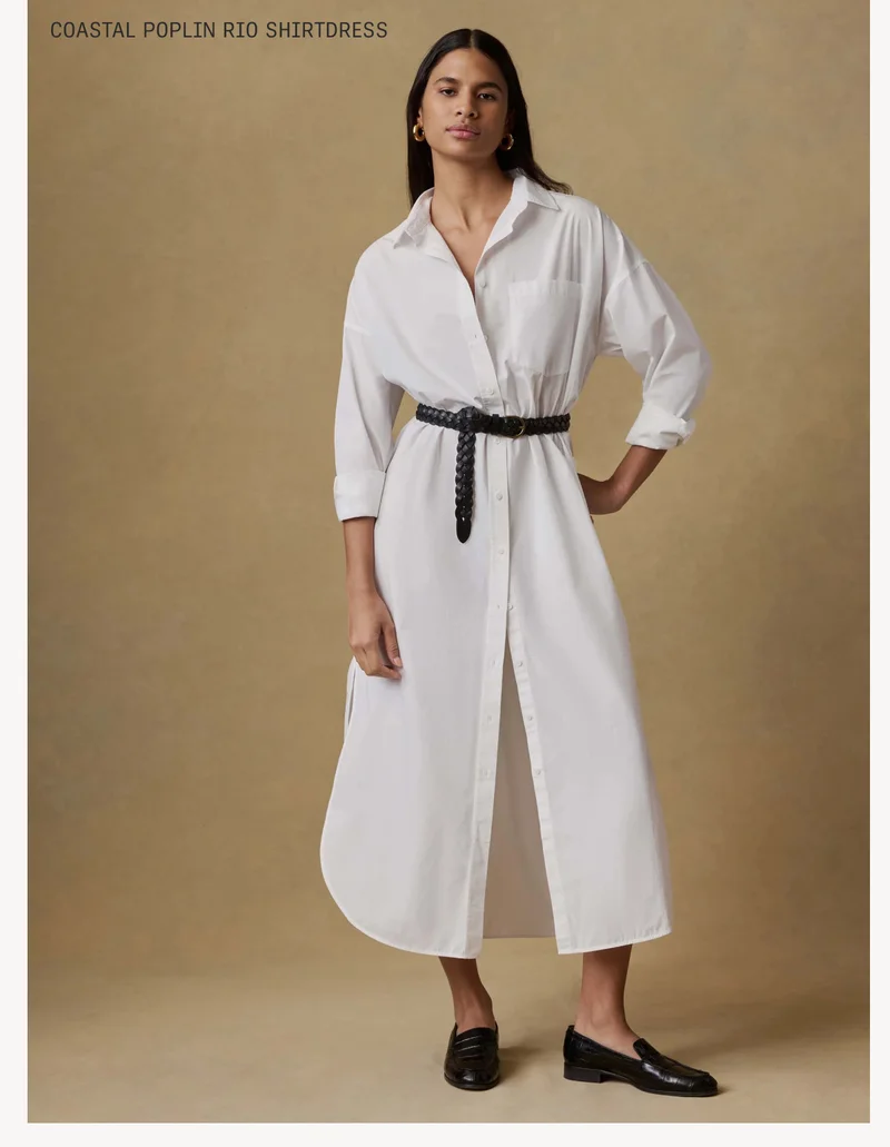 Coastal Poplin Rio Shirtdress