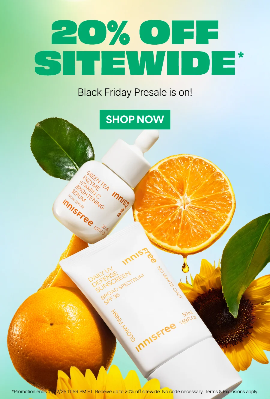 BLACK FRIDAY PRESALE: 20% OFF SITEWIDE