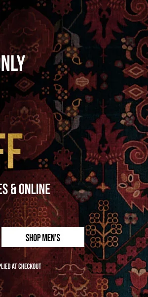 Extra 25% off Shop Men's