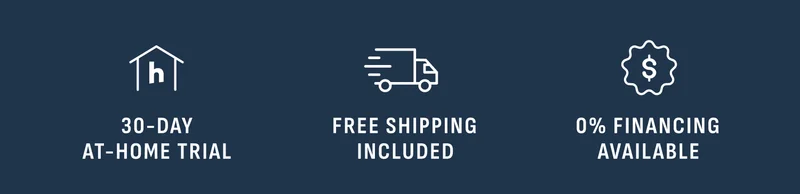 30-day at-home trial. Free shipping included. Financing available.