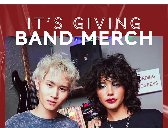 It's Giving Band Merch. Shop Now