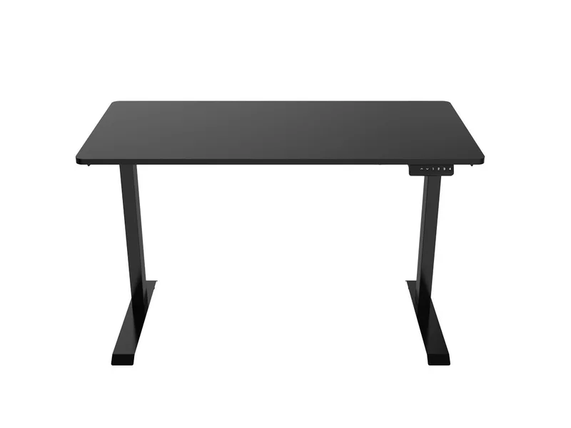 WFH Single Motor Motorized Complete Sit-Stand Desk with Top, Black