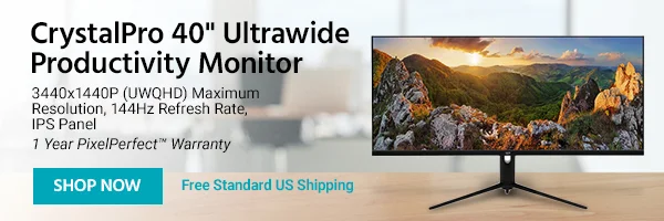 New CrystalPro 40" Ultrawide Productivity Monitor