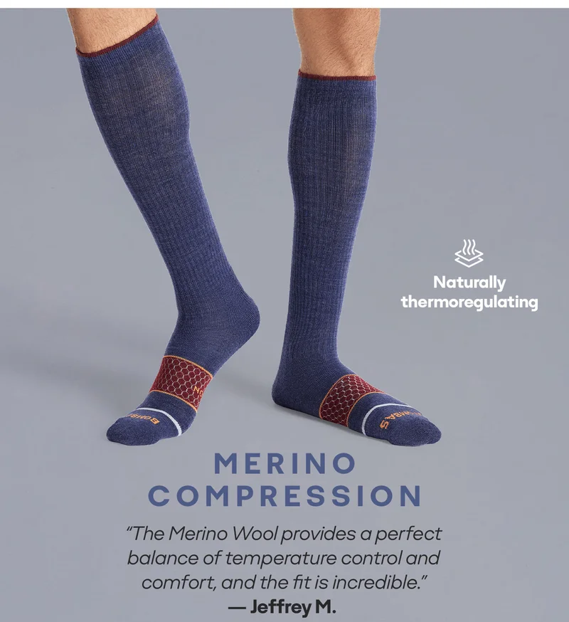 MERINO COMPRESSION. “The Merino Wool provides a perfect balance of temperature control and comfort, and the fit is incredible.” — Jeffrey M.