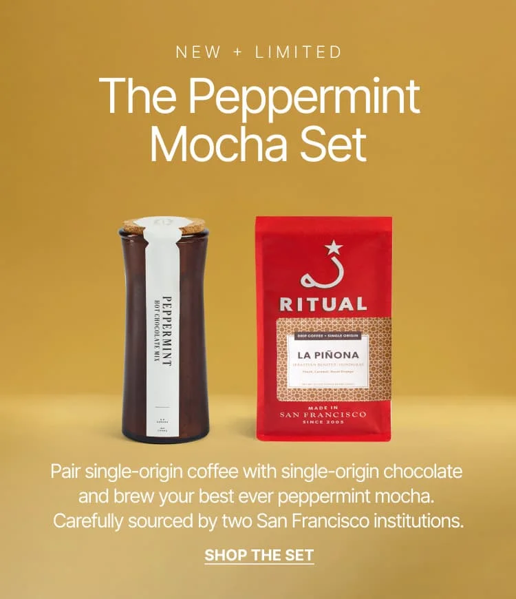 New + Limited The Peppermint Mocha Set. Shop the set.