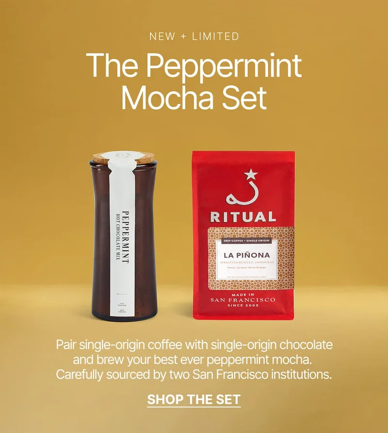 New + Limited The Peppermint Mocha Set. Shop the set.