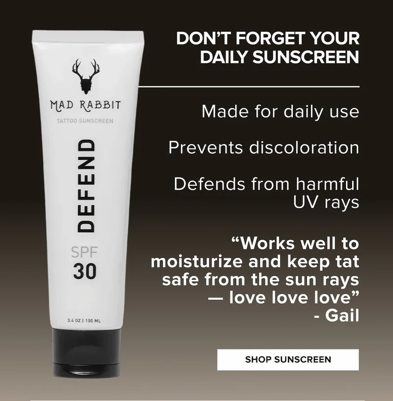 Don't forget your daily sunscreen. Made for daily use. prevents discoloration. and defends from harmful UV rays. Shop now.