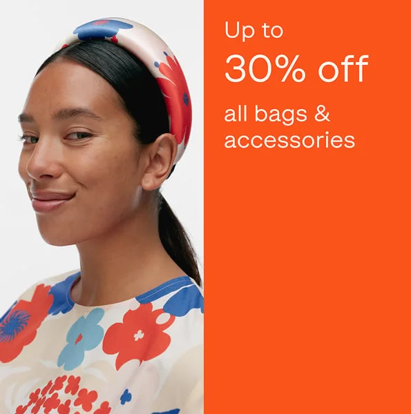 Up to 30% off all bags & accessories