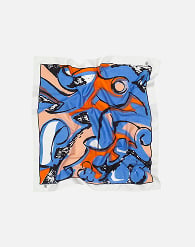 lierio eldfamn scarf black, blue, white & red