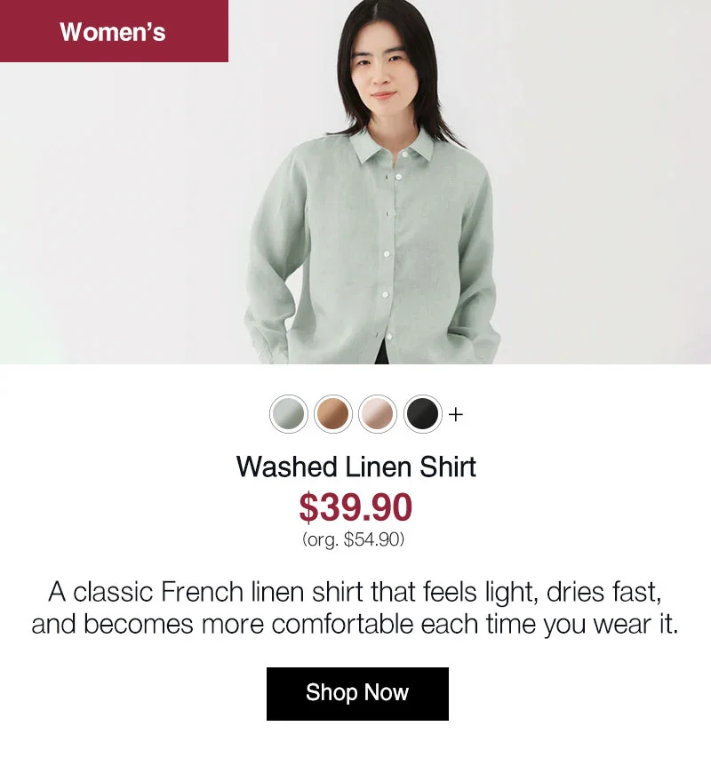 Shop Women's Washed Linen Shirt