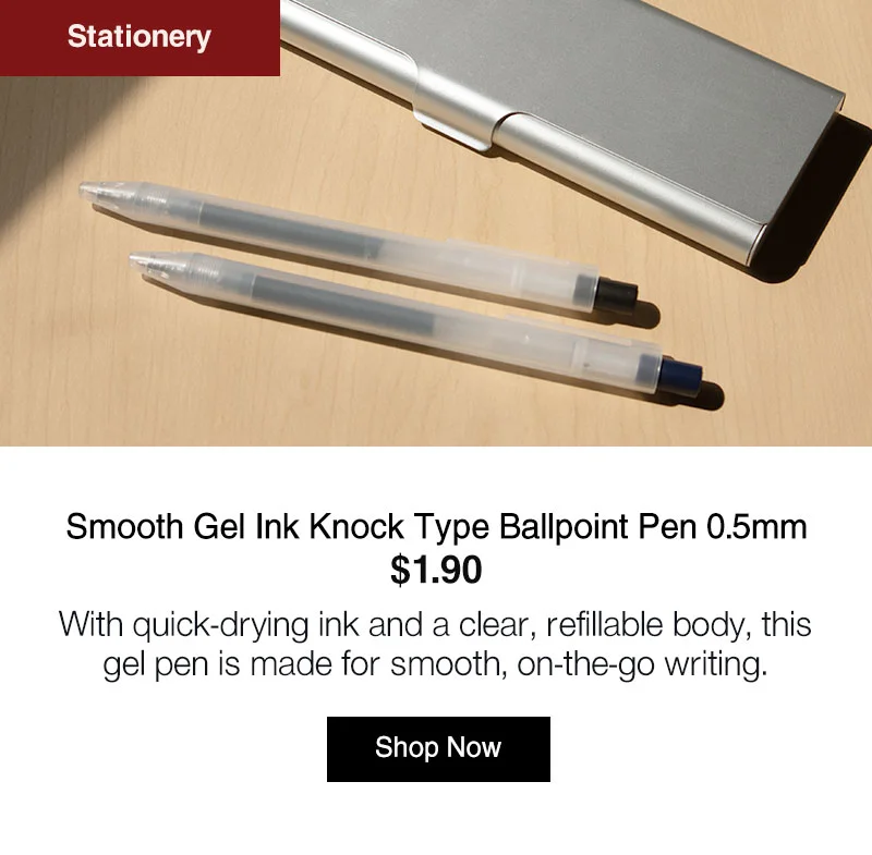 Shop Smooth Gel Ink Knock Type Ballpoint Pen 0.5mm