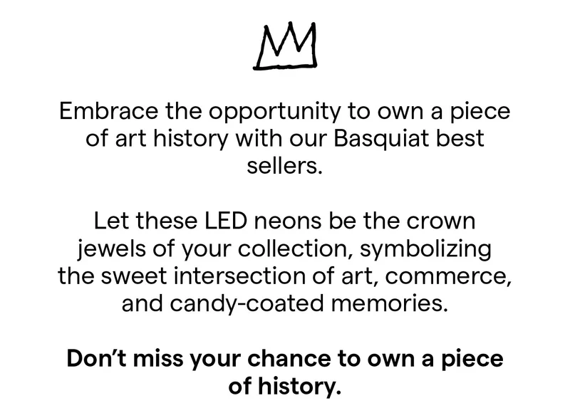 Embrace the opportunity to own a piece of art history with our Basquiat best sellers.