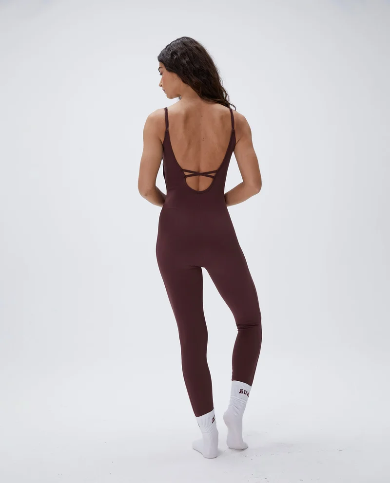 Image of Ultimate Low Cross Back Unitard - Burgundy