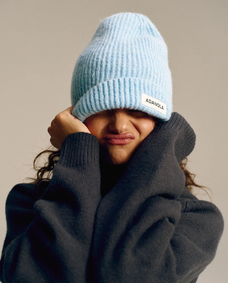 Image of Knit Beanie - Powder Blue