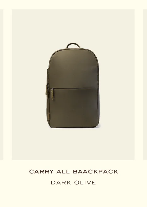 carry all baackpack dark olive