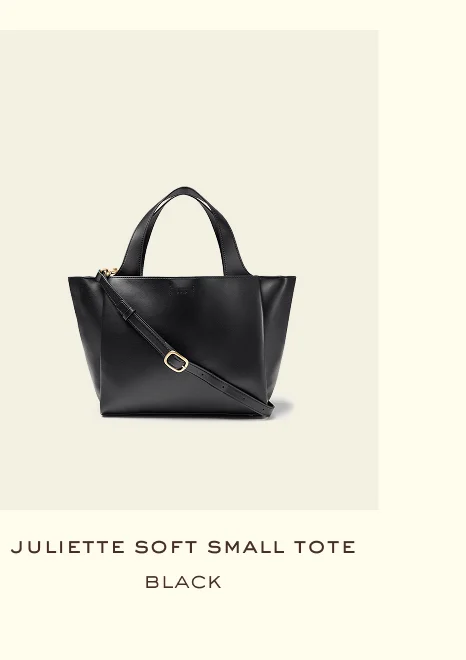 juliette soft small tote black