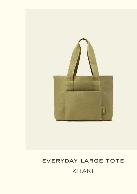 Everyday large tote khaki