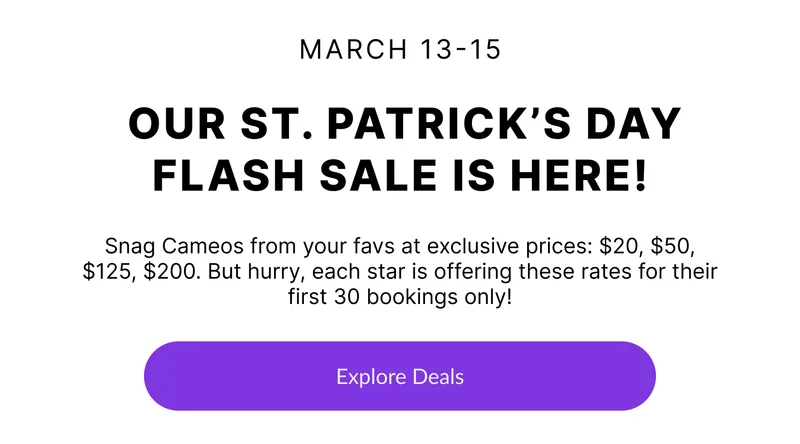 Flash Sale St Patricks Day Cameos