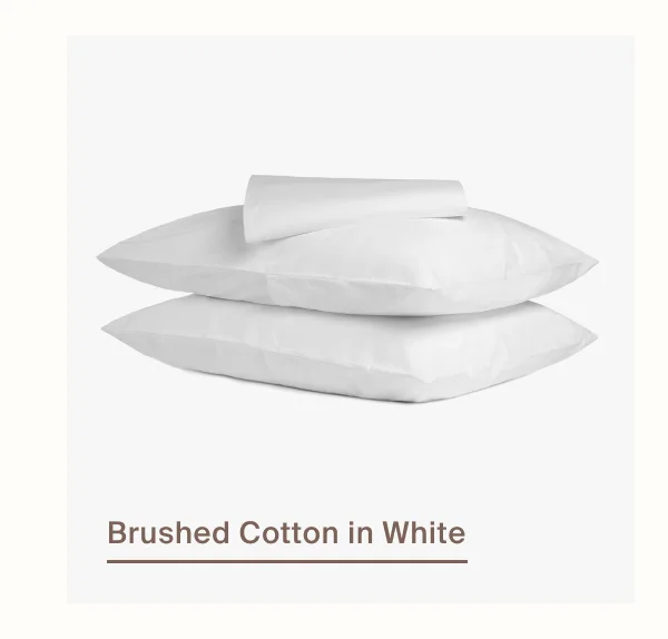 Brushed Cotton in White