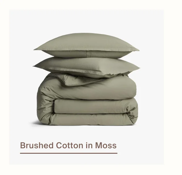 Brushed Cotton in Moss