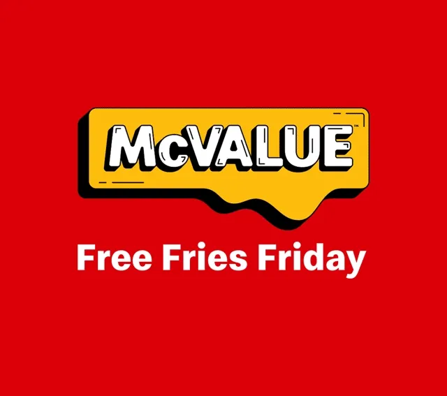 Get free medium fries with a $1 minimum purchase in the app.