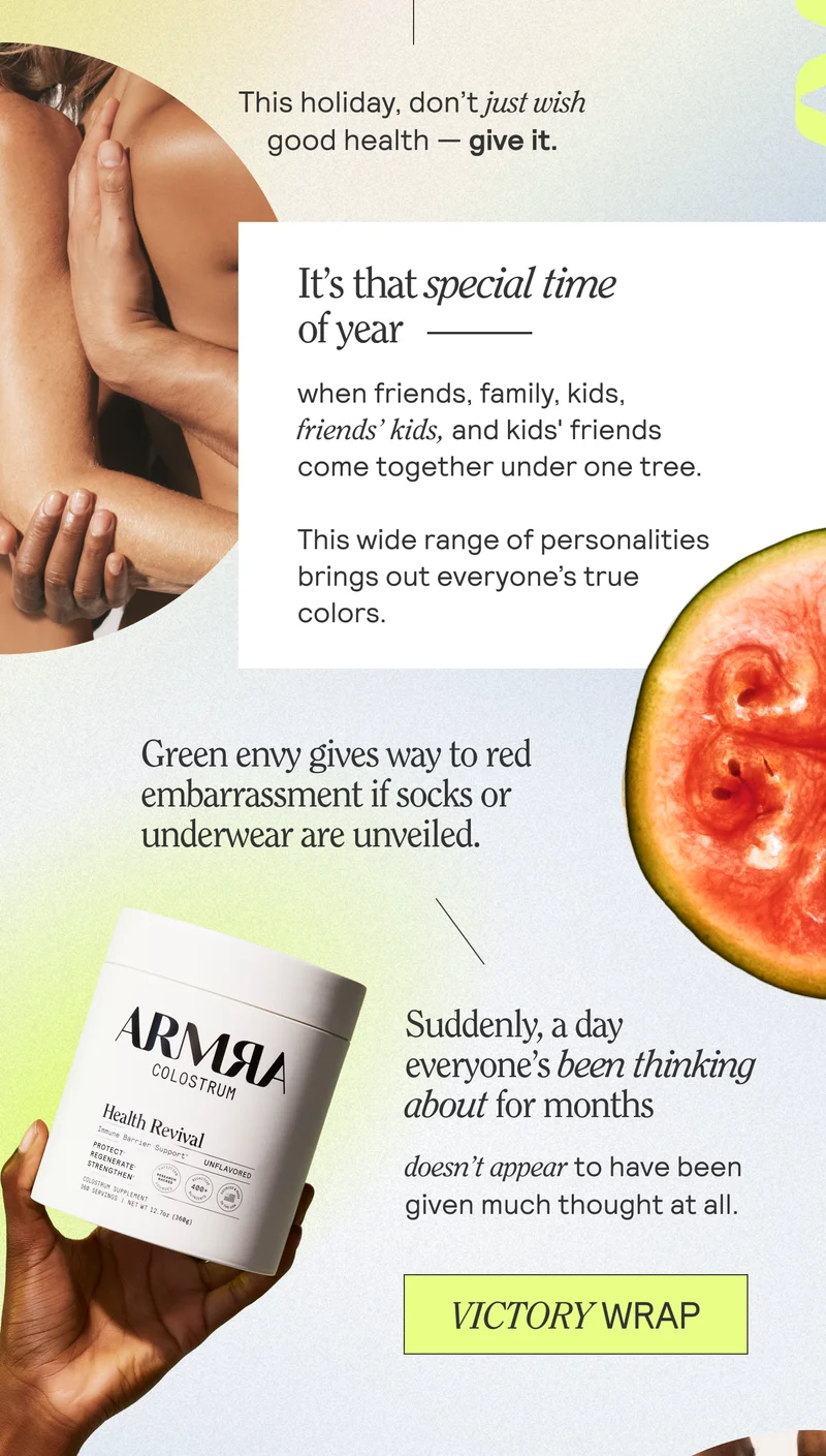 This holiday, don’t just wish good health — give it.