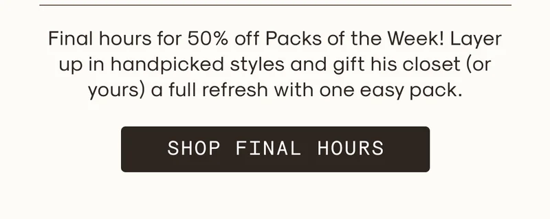 Shop Final Hours