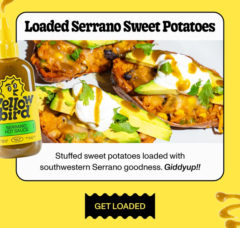 Loaded Serrano Sweet Potatoes