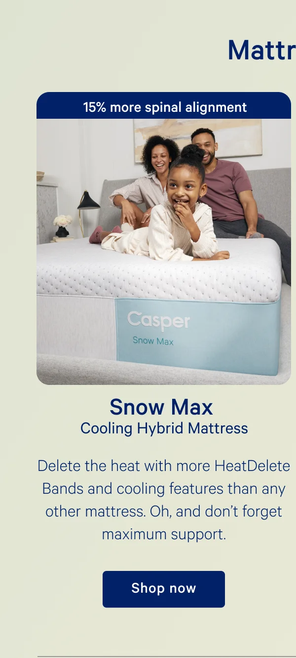 Snow Max Cooling Hybrid Mattress >> Shop now >>