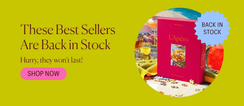 These Best Sellers Are Back in Stock! Shop L'Apero and other restocked jigsaws!