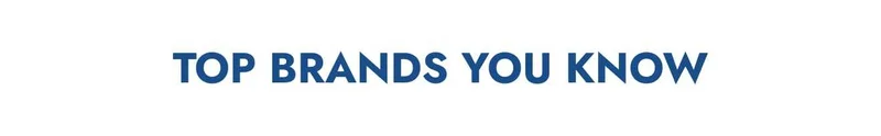 Top brands you know