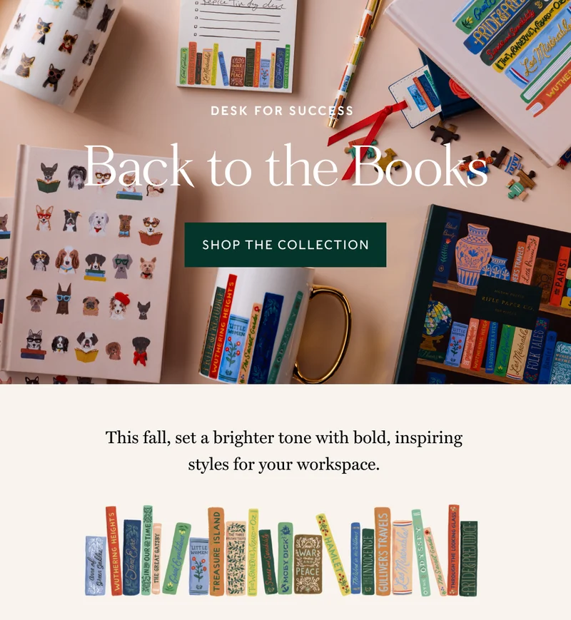 DESK FOR SUCCESS Back to the Books SHOP THE COLLECTION - This fall, set a brighter tone with bold, inspiring styles for your workspace.