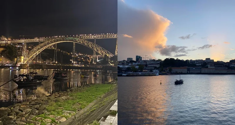 Porto by night and day