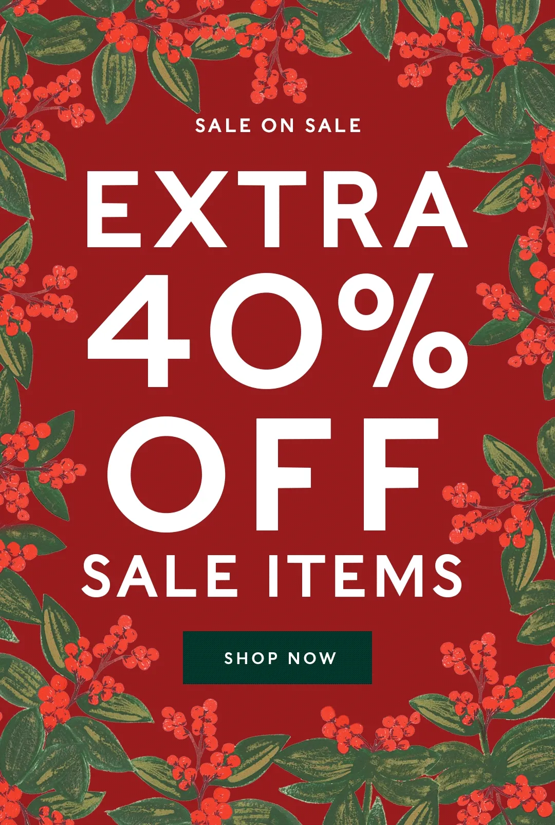 Extra 40% Off Sale Items