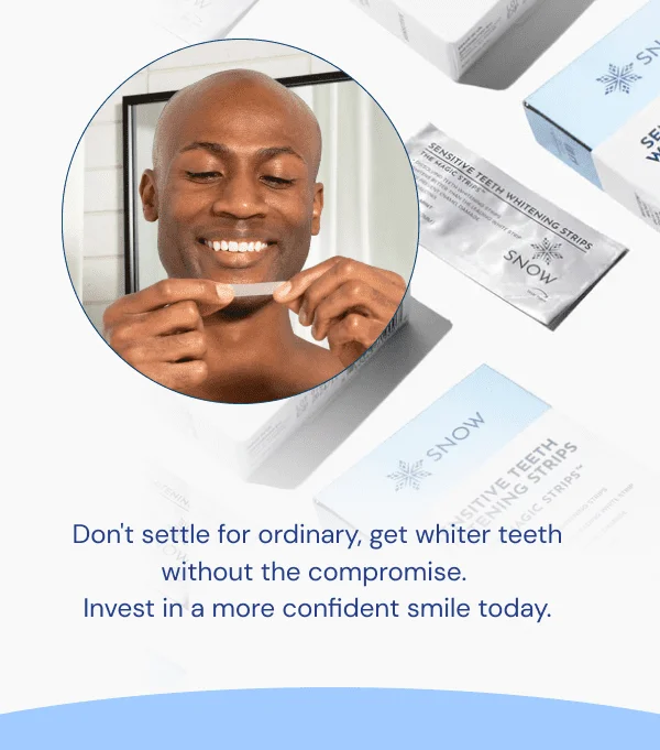 Don't settle for ordinary, get whiter teeth without the compromise