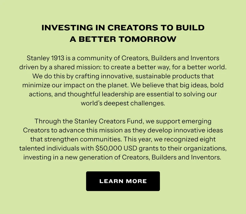 Investing in creators to build a better tomorrow