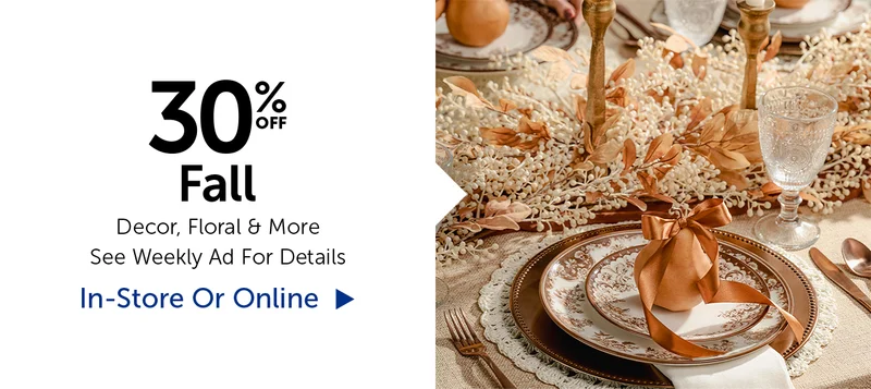 30% Off Fall - Select Categories