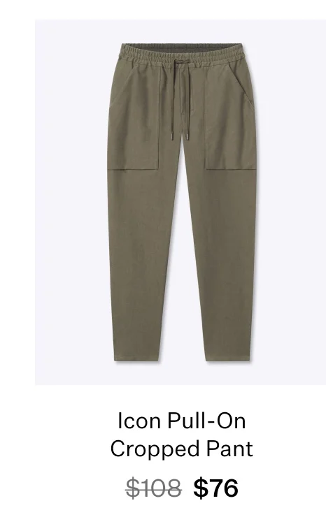 Icon Pull-On Cropped Pant
