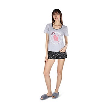 Memoi Zodiac T-Shirt & Short Pajama Set  Size M  Leo