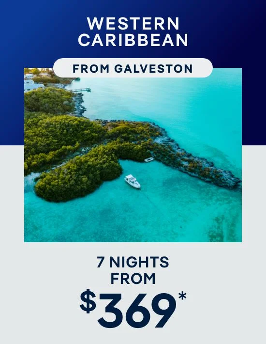 Western Caribbean From Galveston – 7 Nights – Click to View Cruises & Book Now