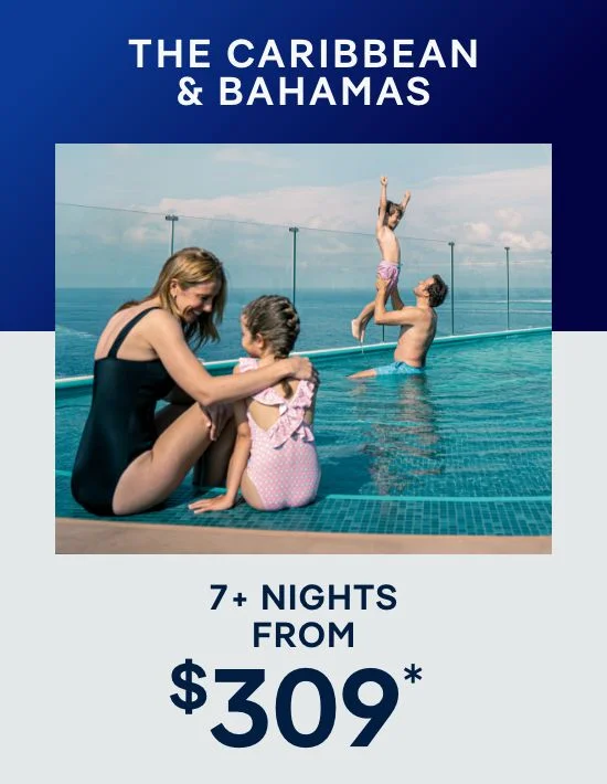 Caribbean & Bahamas – 7+ Nights – Click to View Cruises & Book Now