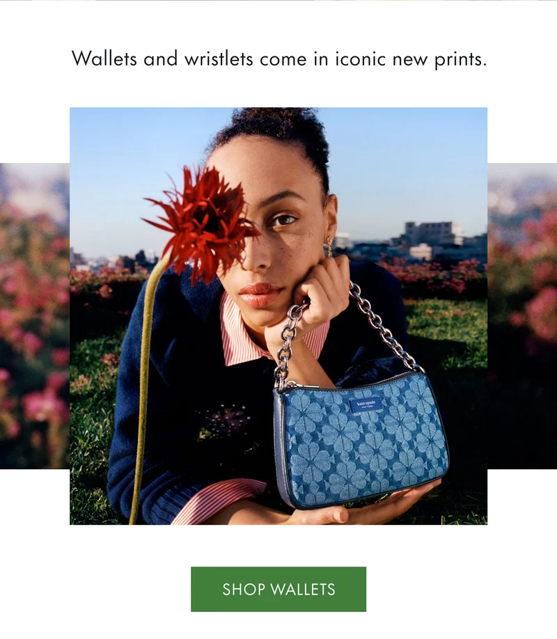Wallets and wristlets come in iconic new prints.