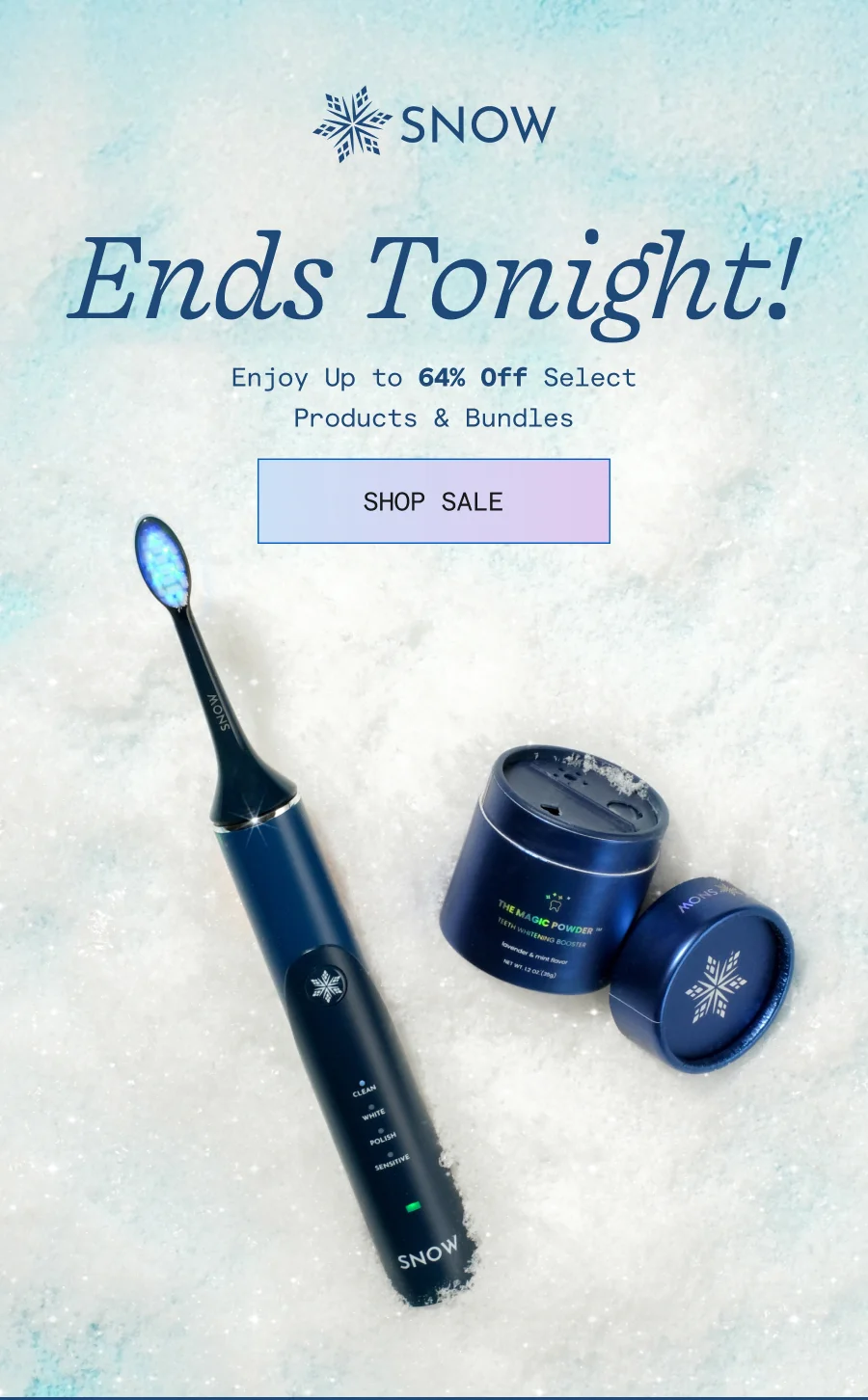 Ending tonight! Enjoy up to 64% off select products and bundles.