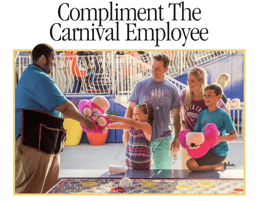 compliment the carnival employee