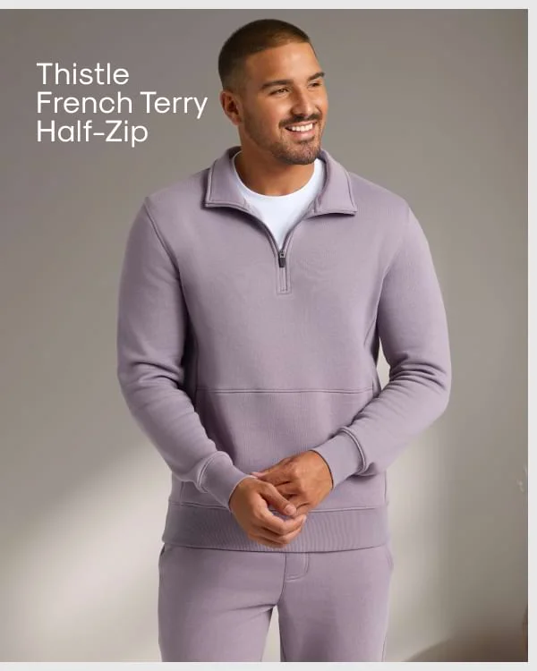 Thistle French Terry Half-Zip