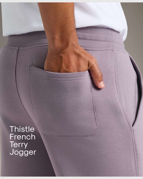 Rose French Terry Jogger