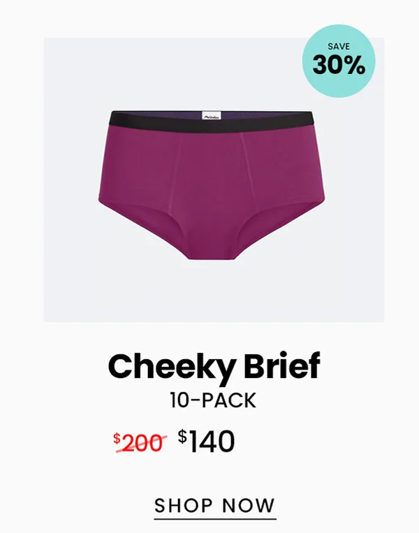 Cheeky Brief 10-Pack | $140 | Shop Now