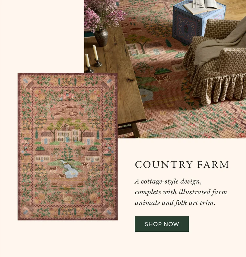Country Farm A cottage-style design, complete with illustrated farm animals and folk art trim. Shop now