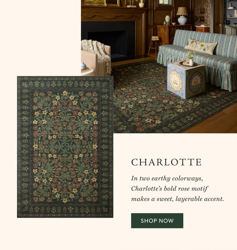 Charlotte In two earthy colorways, Charlotte’s bold rose motif makes a sweet, layerable accent. Shop now