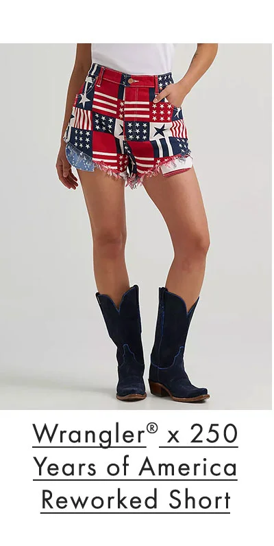 Wrangler x 250 years of America reworked short